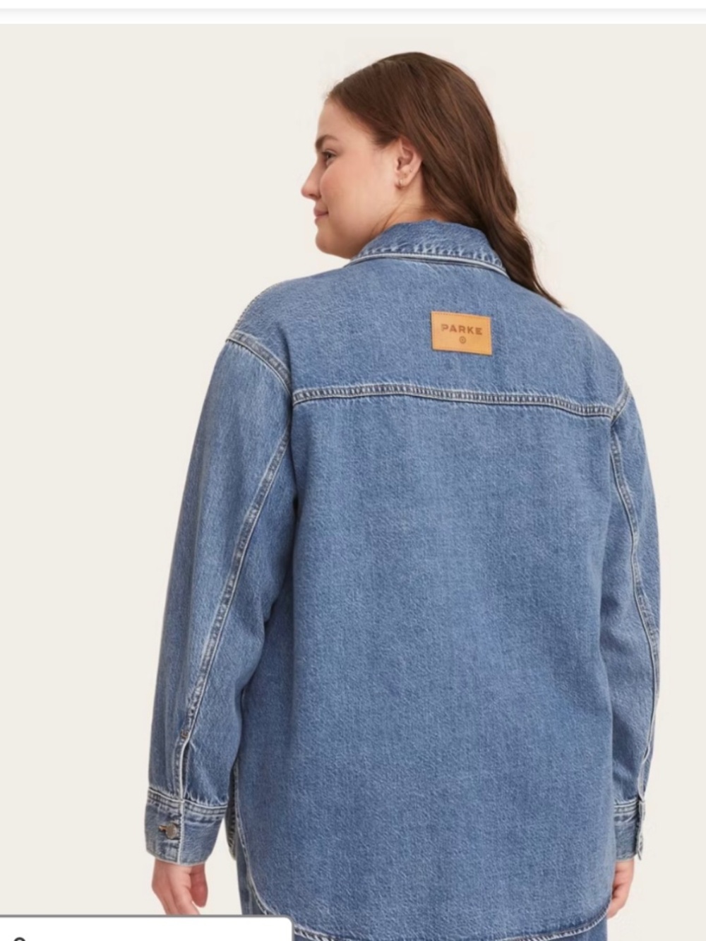 Parke x Target Denim Shacket - Picture 2 of 2